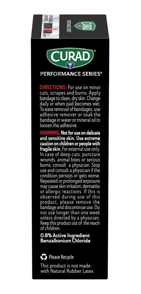 Parche Curita Antibacterial 20 Unidades Curad Tamaño Estánda