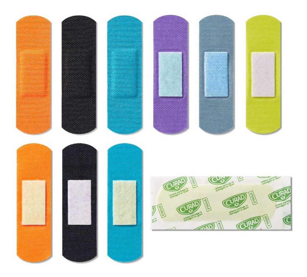 Parche Curita Antibacterial 20 Unidades Curad Tamaño Estánda