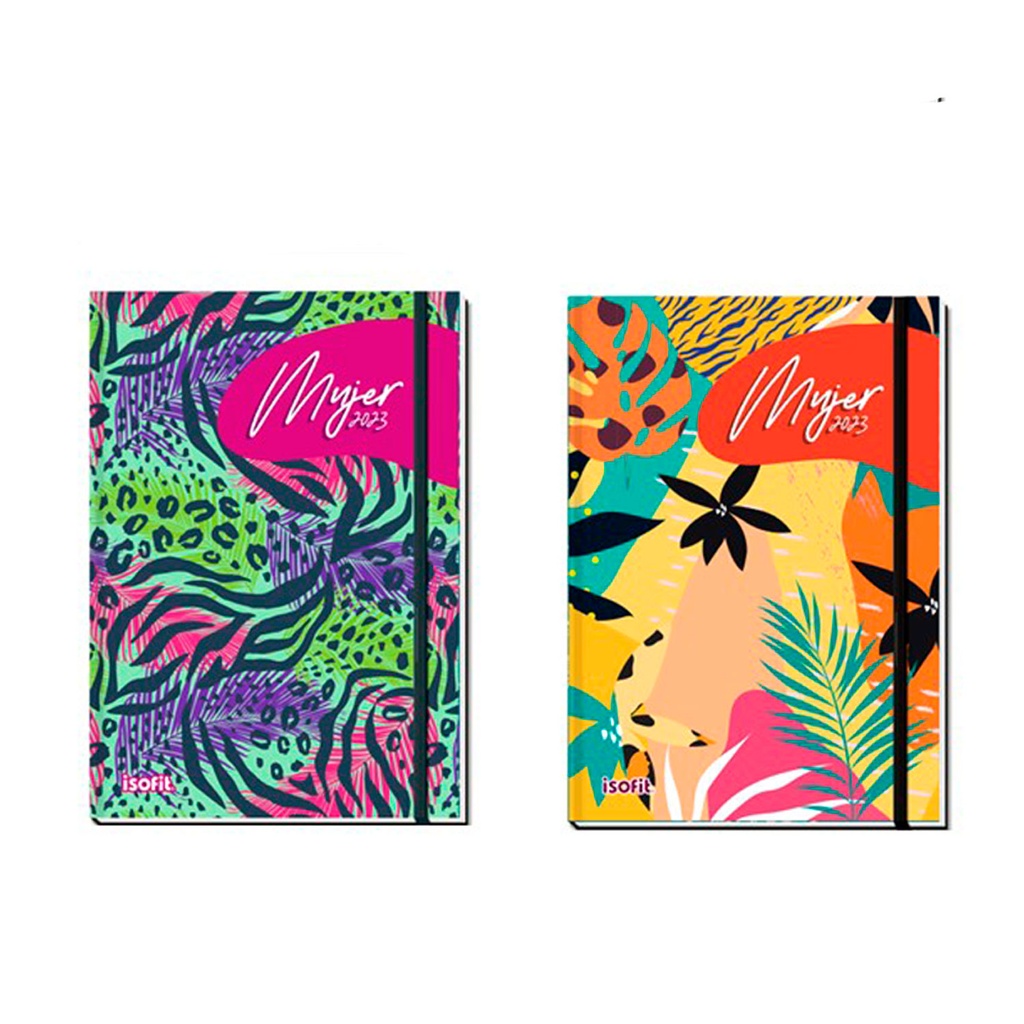 Agenda Mujer Año + Stickers + 6 Lapices Pilot Super Gel