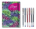 Agenda Mujer Año + Stickers + 6 Lapices Pilot Super Gel
