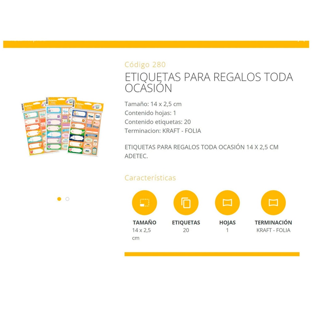 Etiquetas para regalos - Diseños surtidos
