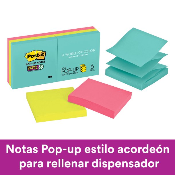 Nota Adhesiva 3M Post-It R-330Ap Pop-Up Z 6 Miami