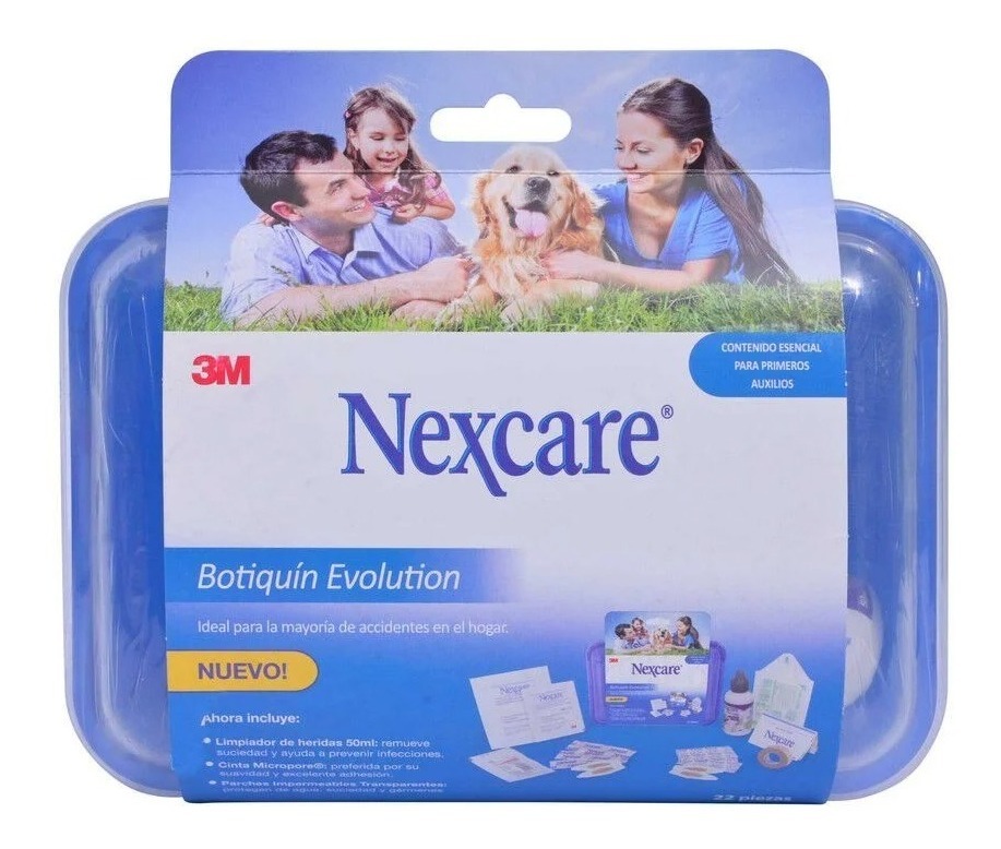 Botiquin Primeros Auxilios, Auto, Hogar, Nexcare 22 Piezas