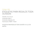 Etiquetas para regalos - Diseños surtidos