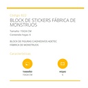 +250 Stickers Fábrica De Monstruos