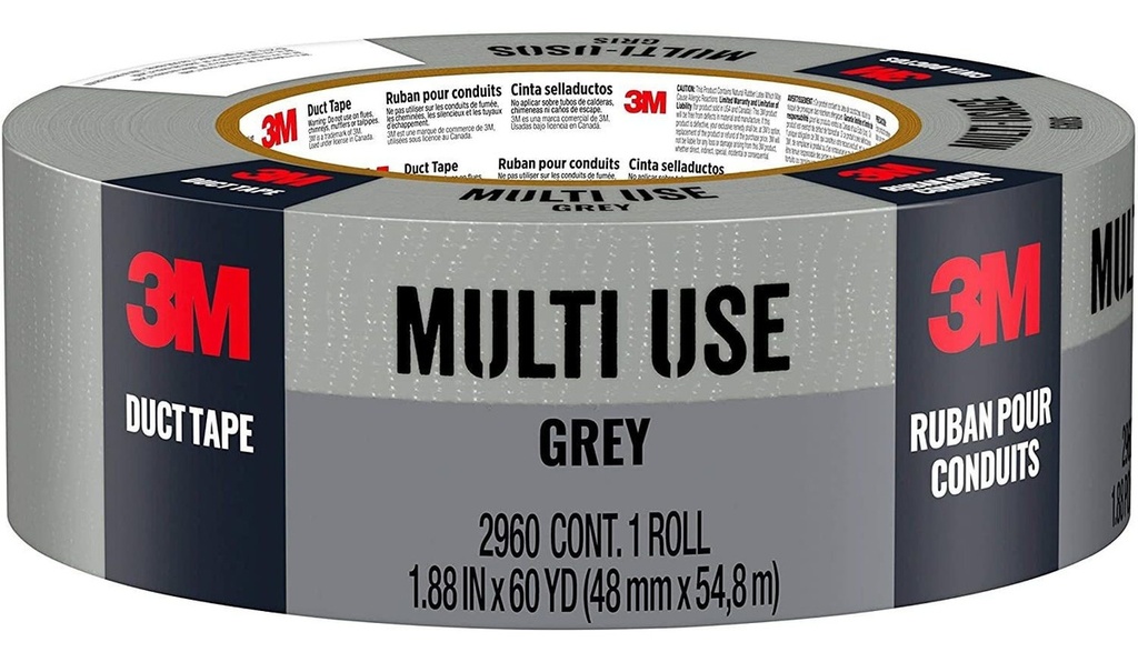 3m Cinta Multiuso / Americana Gris Duct Tape 54mt X 48mm