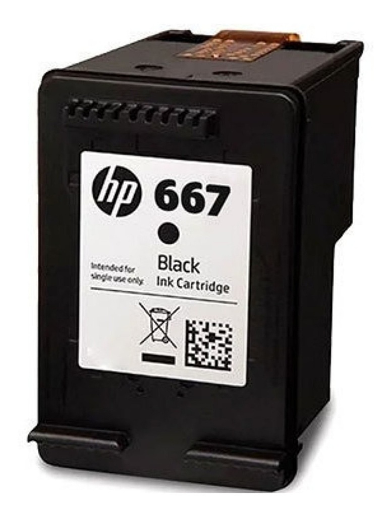 2 Tintas Hp 667 Tri Color + Negro + Resma Papel Fotoc. Carta