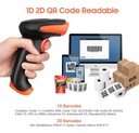 Tera Lector De Código De Barras Inalámbrico 1d 2d, Qr Aleman