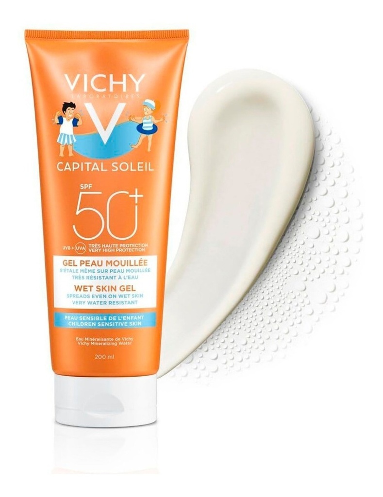 Vichy Capital Soleil Gel Wet Skin Niños Fps 50 +