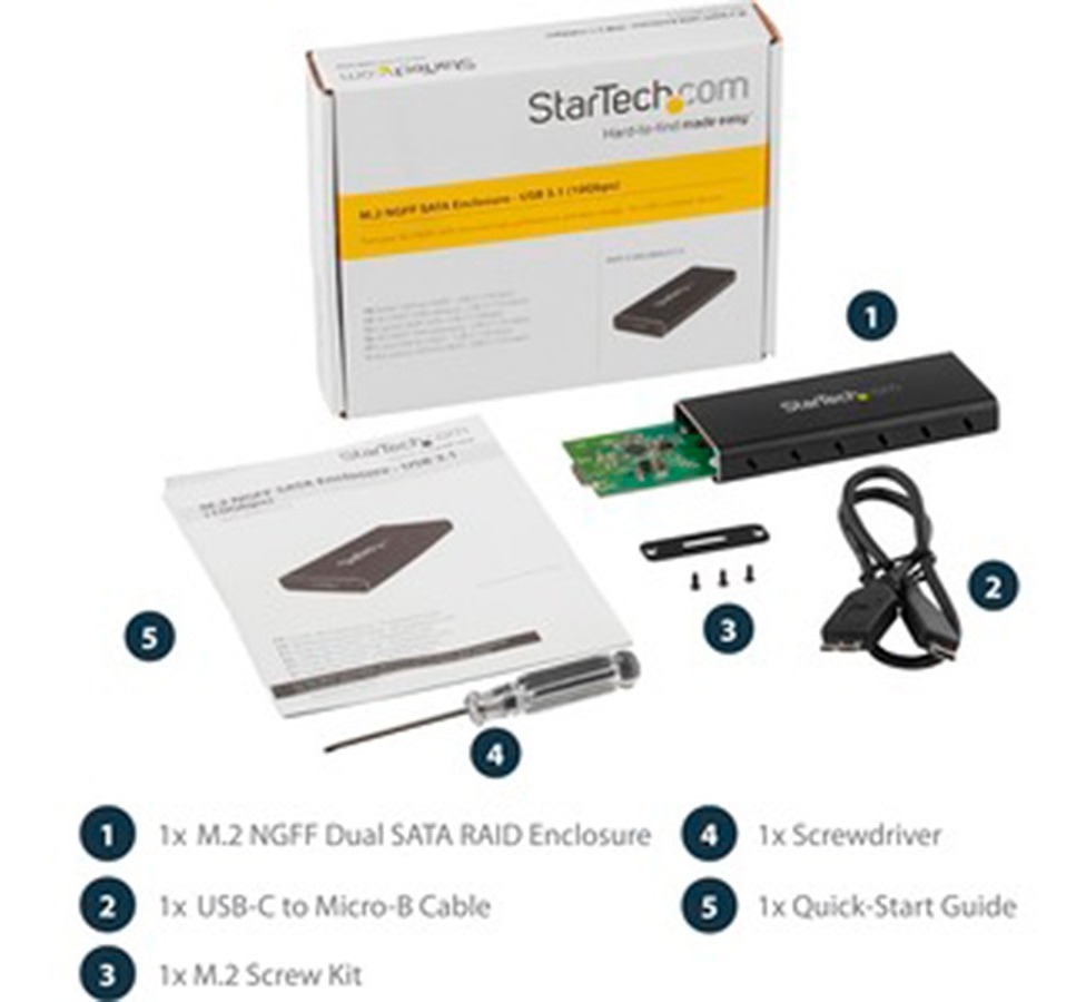 Cofre Gabinete Adaptador M.2 Ngff A Usb 3.1 Con Carcasa 