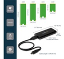 Cofre Gabinete Adaptador M.2 Ngff A Usb 3.1 Con Carcasa 