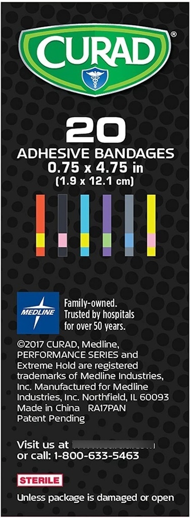 Parche Curita Antibacterial 60 Unidades Curad Extra Largo