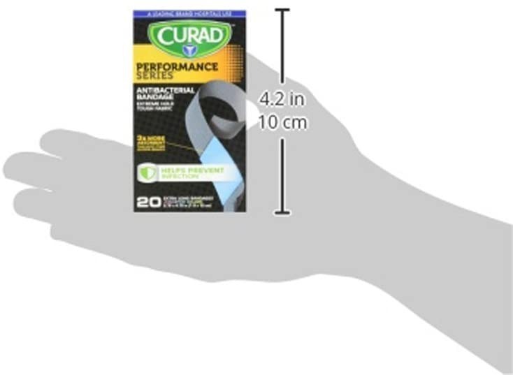 Parche Curita Antibacterial 60 Unidades Curad Extra Largo