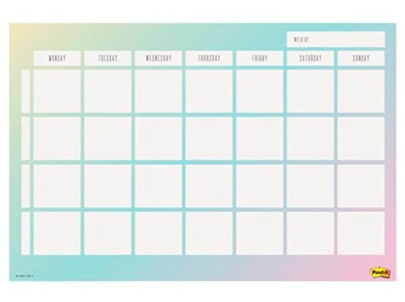 Planificador Semanal 3m Post It 26 Hojas + 6 Notas Adhesivas