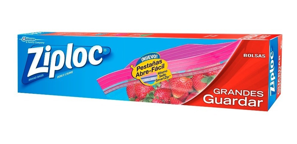 Ziploc Bolsa Para Conservar Grande 26.8 X 27.3 Cm 19 Unidads