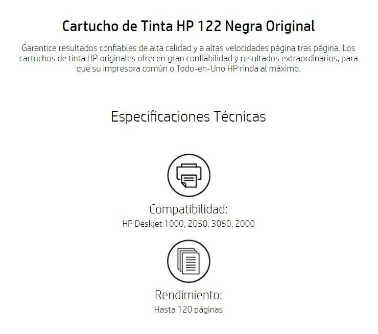 2 Tintas Hp 122 Tri Color + Negro + Resma Papel Fot. Carta