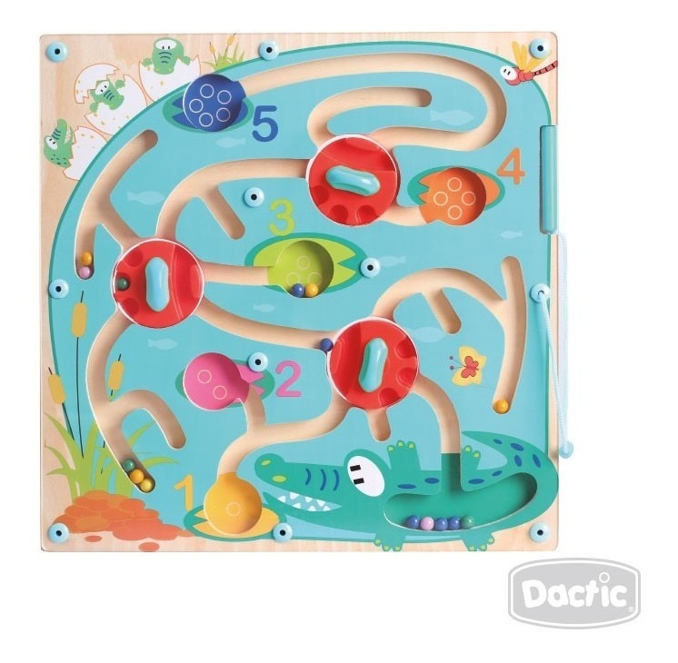 Juego Didáctico Laberinto Magnético Con Obstáculo Jungla