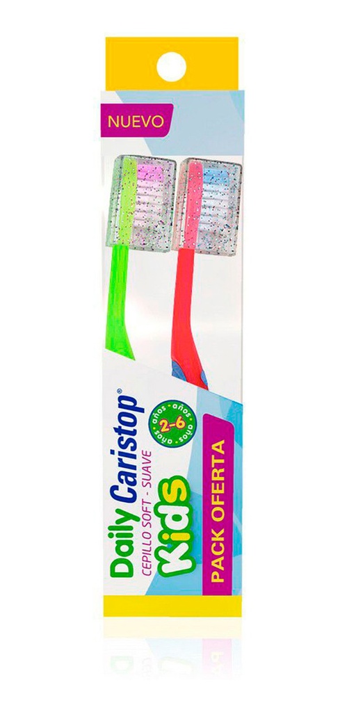 2 Cepillo Dental Kids Desde 2 Años Protector Daily Caristop