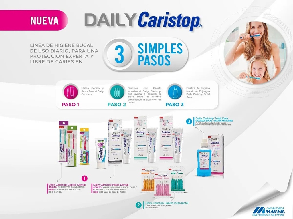 2 Cepillo Dental Kids Desde 2 Años Protector Daily Caristop