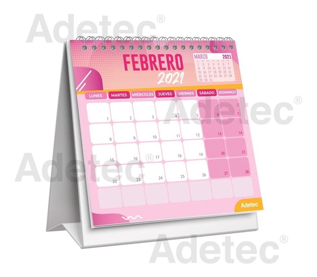 Calendario De Escritorio  Diseñp Oficina Incluye Stickers 