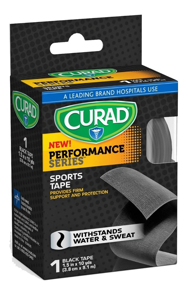  2 Tape Cinta Deportivo 1½ X 9 Mts, Ironman, Curad 