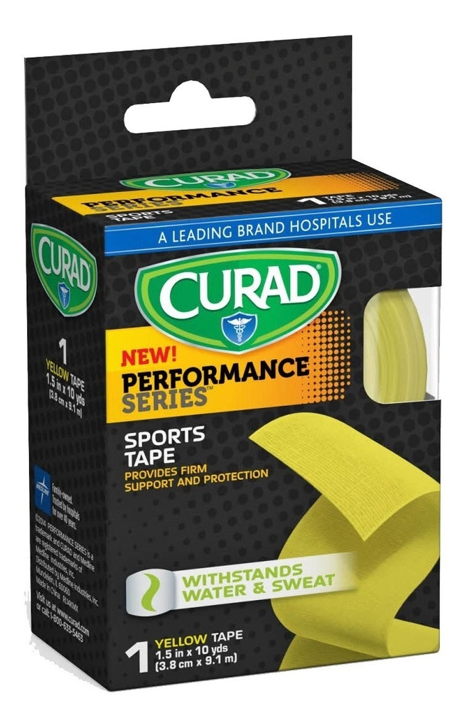  2 Tape Cinta Deportivo 1½ X 9 Mts, Ironman, Curad 