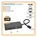 Tripp Lite Mini Displayport Vga Dvi Hdmi Adaptador Mdp 6