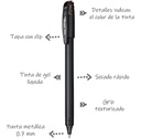 Caja Lápiz Tinta Gel Roller Energel Makkuro 0,7 Pentel 12 Un