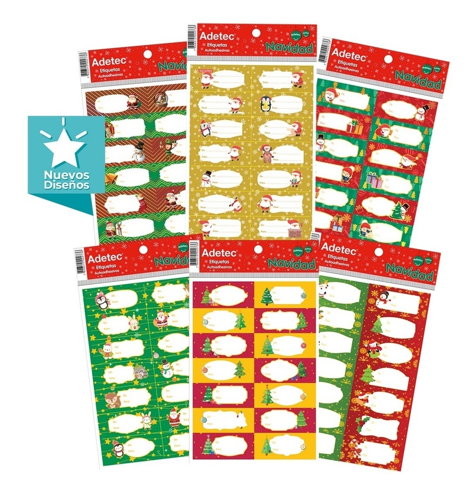 Set 3 Juegos Didácticos Flash Cards +14 Etiquetas Navideñas 