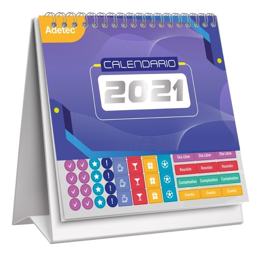 Pack Calendario De Escritorio  + Planificador,diseño Oficina