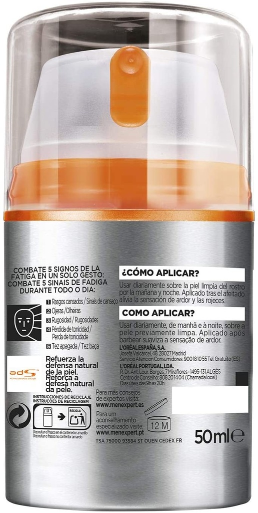 Crema Hydra Energetic Antifatiga Loreal Men Expert
