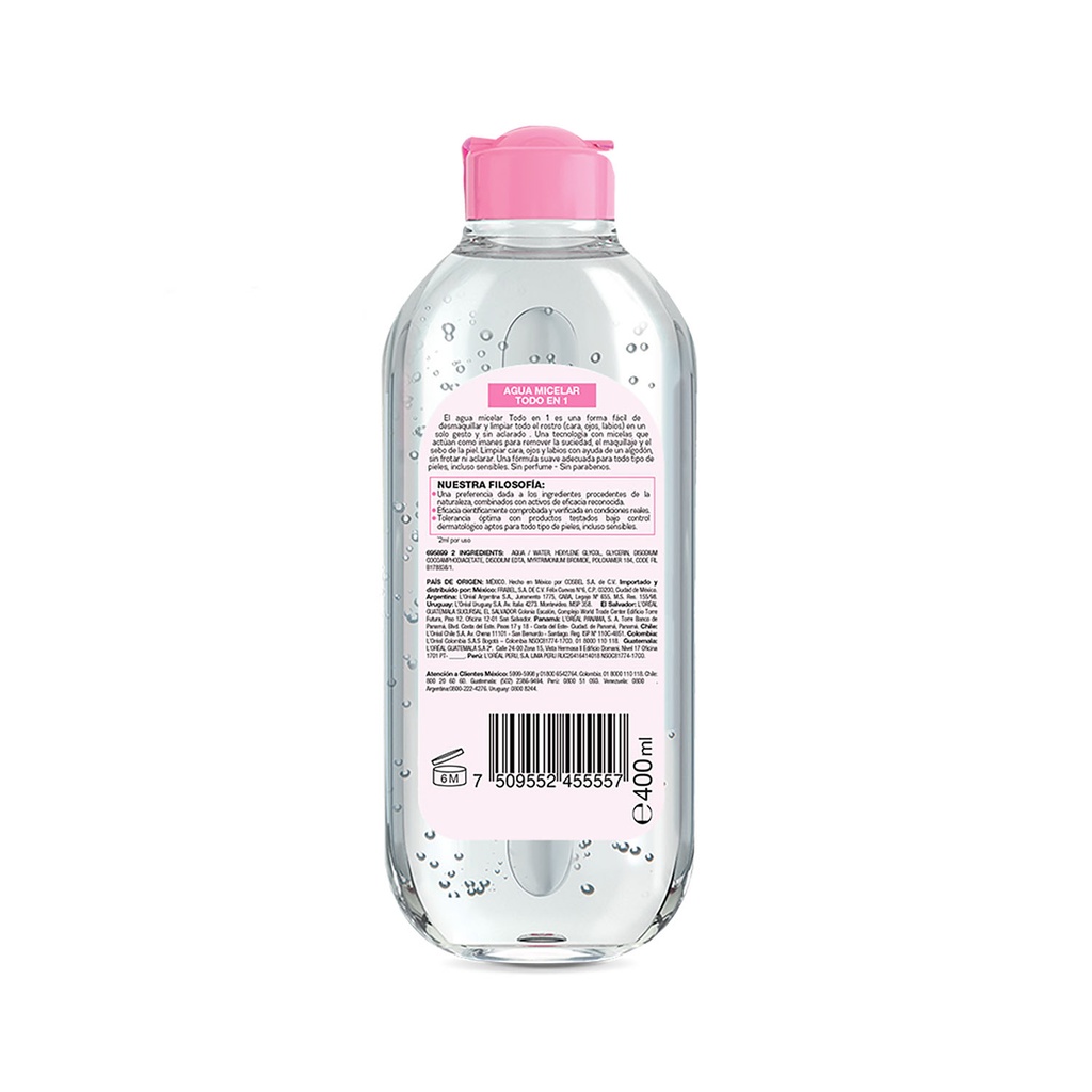 Agua Micelar Todo En 1 Skin Active