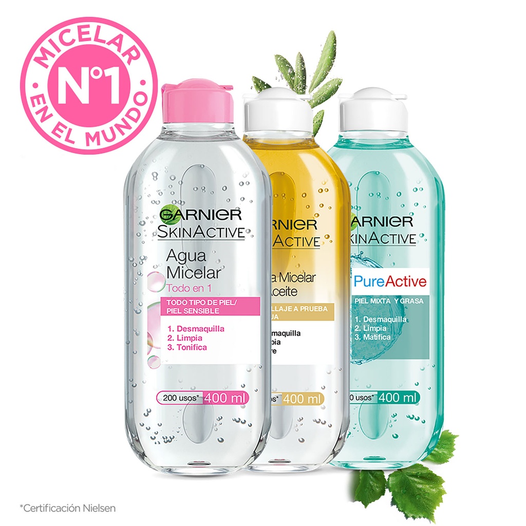 Agua Micelar Todo En 1 Skin Active