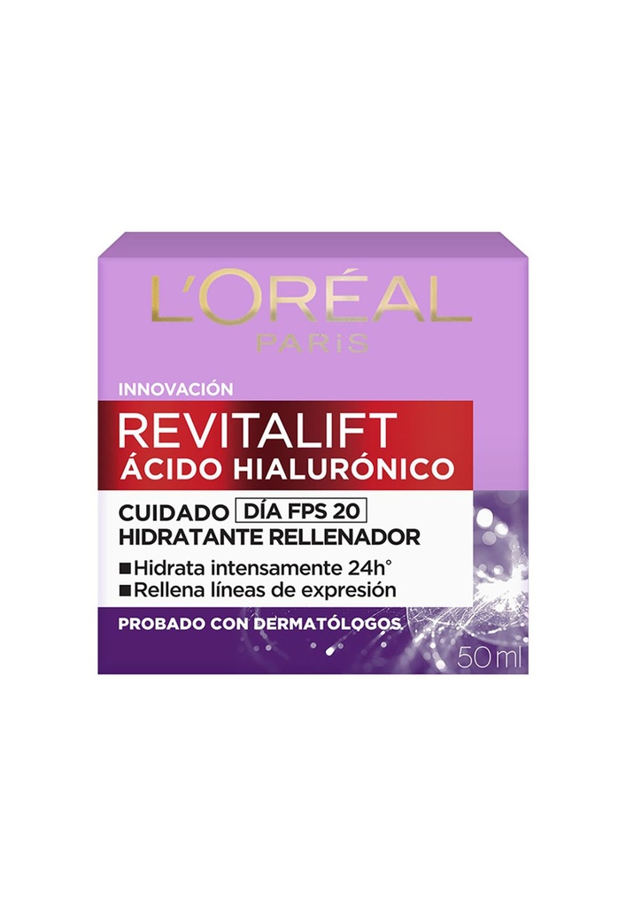 Crema Facial Día Revitalift Ácido Hialurónico Loreal Paris