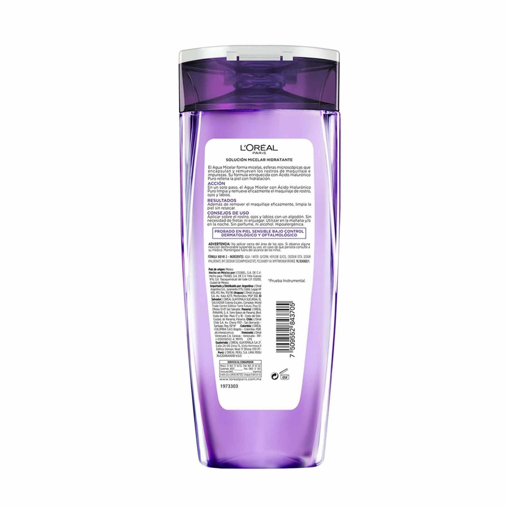 Agua Micelar Revitalift Con Ácido Hialurónico 200ml