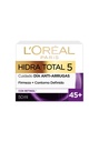 Crema Facial Día Anti-Arrugas +45 Hidra Total 5 Loreal Paris