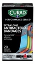Parche Curita Antibacterial 20 Unidades Curad Extra Largo
