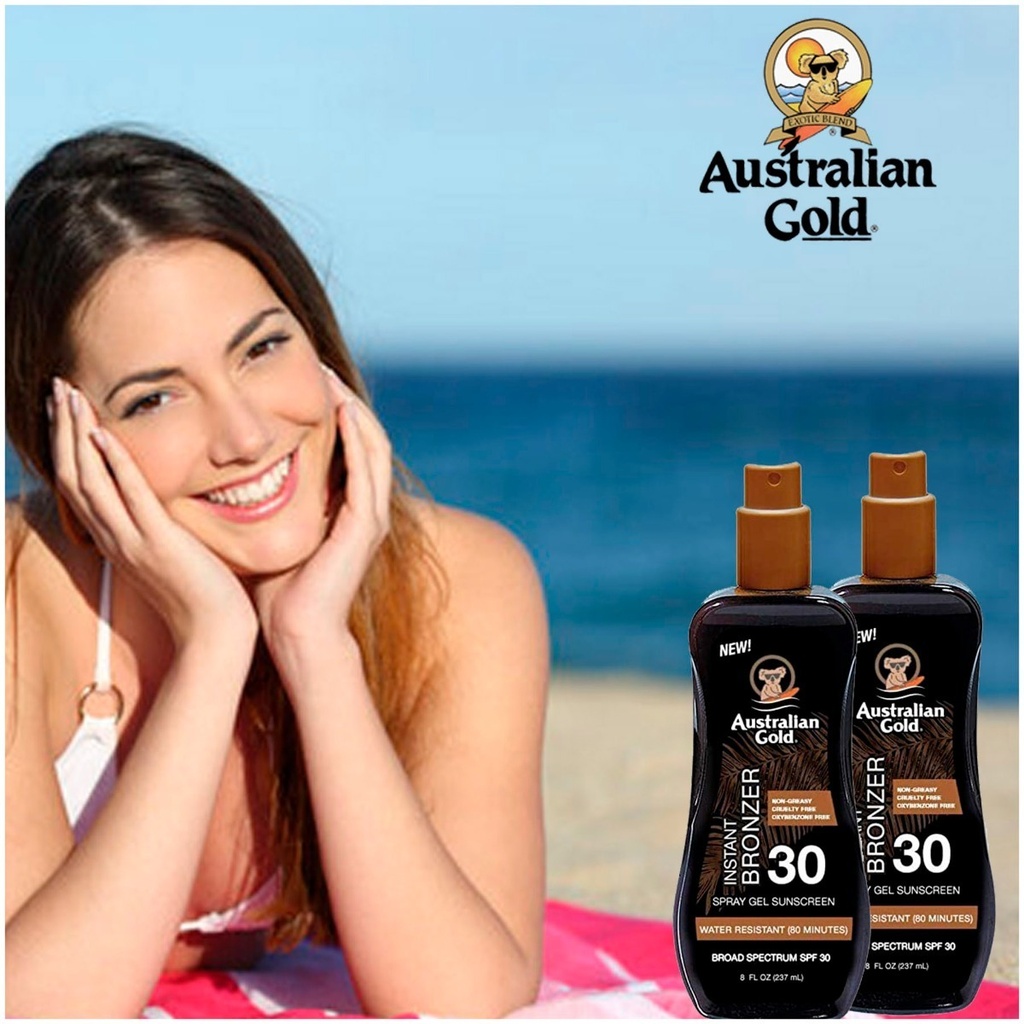Australian Gold Protector Solar Spray Bronze Fps 30 237 Ml
