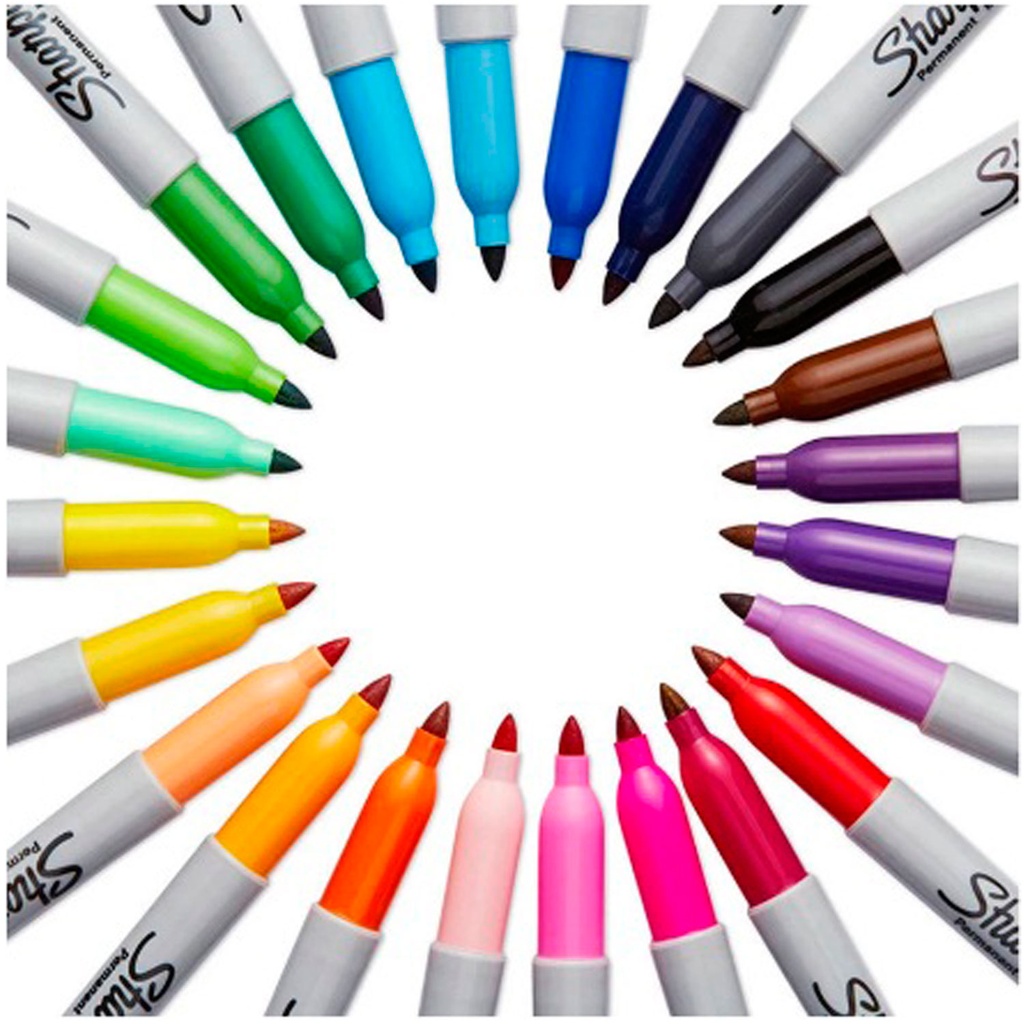 12 Plumones Marcador Permanente Sharpie Colores Tropical