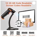 Tera Lector De Código De Barras Inalámbrico 1d 2d, Qr Aleman